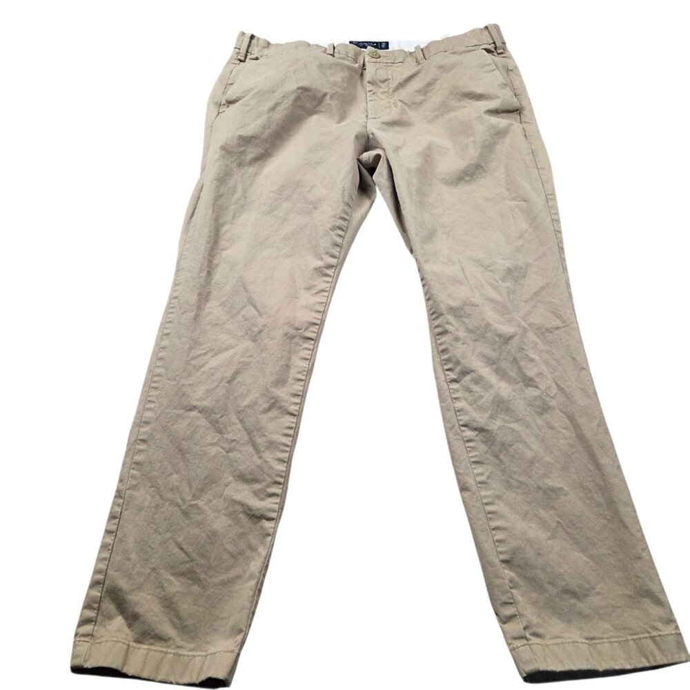 Abercrombie & Fitch Pants Mens 36x29 Tag 36x30 Beige Skinny Preppy Chino Khaki